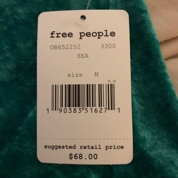 NWT S We the Free Milan velvet top - Picture 6 of 6